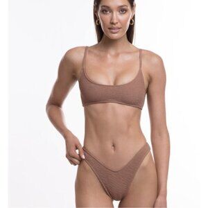 TJ Swim Lilah Bikini Bottom Desert Brown size XL New